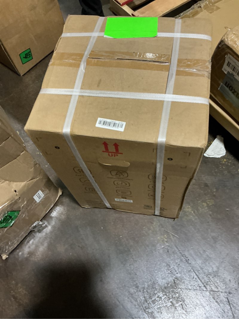 Condition photo showing New/Like New for 10,000 btu portable air conditioner with remote, cools 500 sq.ft in 10 mins,3-in-1 cooling/dehumidifier/fan,ultra-quiet 48db, easy roll-wheel install,24/7 timer and smart control, black touching top