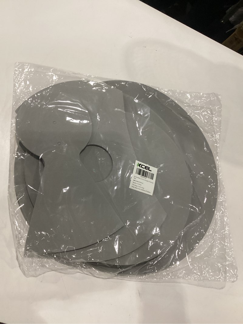 Condition photo showing New/Like New for xcel drum mute pads – drum silencer kit – drum pads for drum set - quiet practice – fits 12”, 13”, 14”, 16” – 6-pc