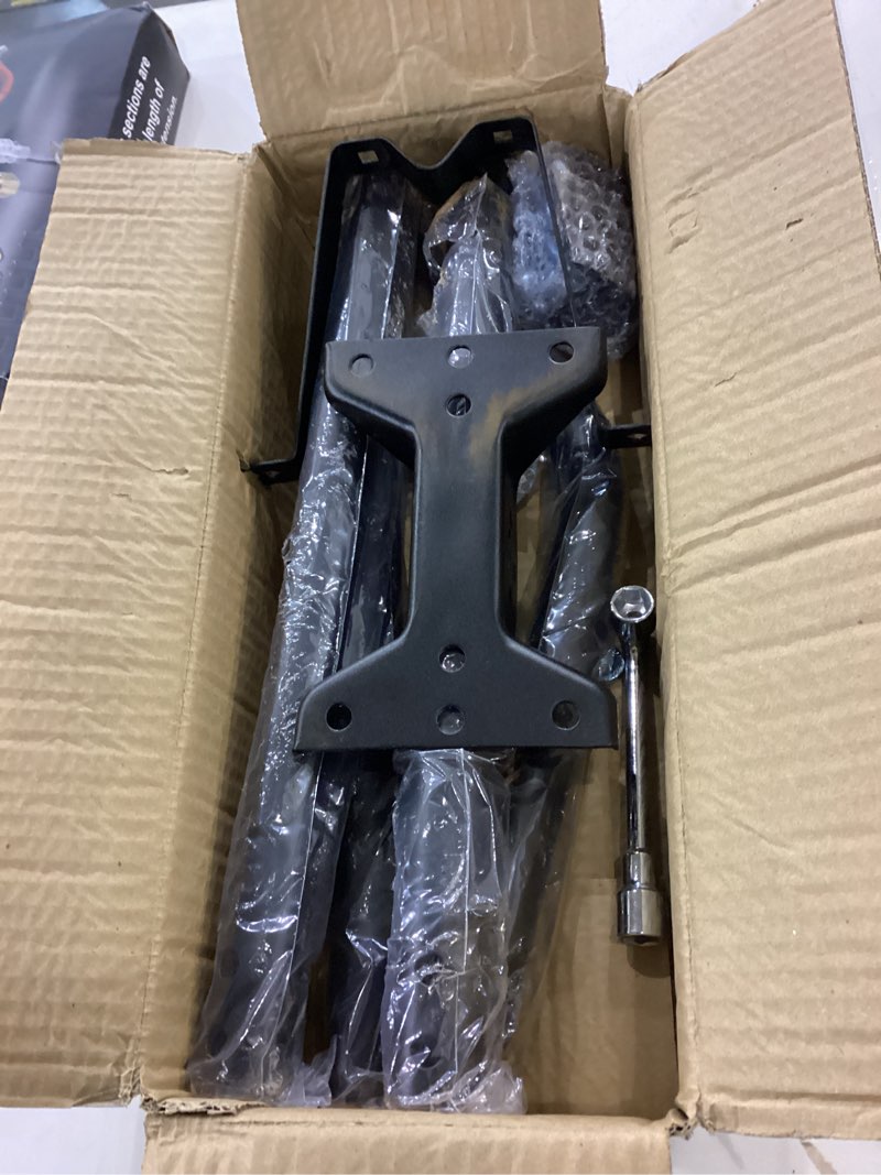 Condition photo showing As Is for PIBIDI Adjustable Outdoor Antenna & Weather Station Mounting Pole Universal Mount Brackets - Easy Installation, Solid Structure, Weather Proof (1 1/4" Diameter, 5' 6" Arm Length) Length 5' 6"