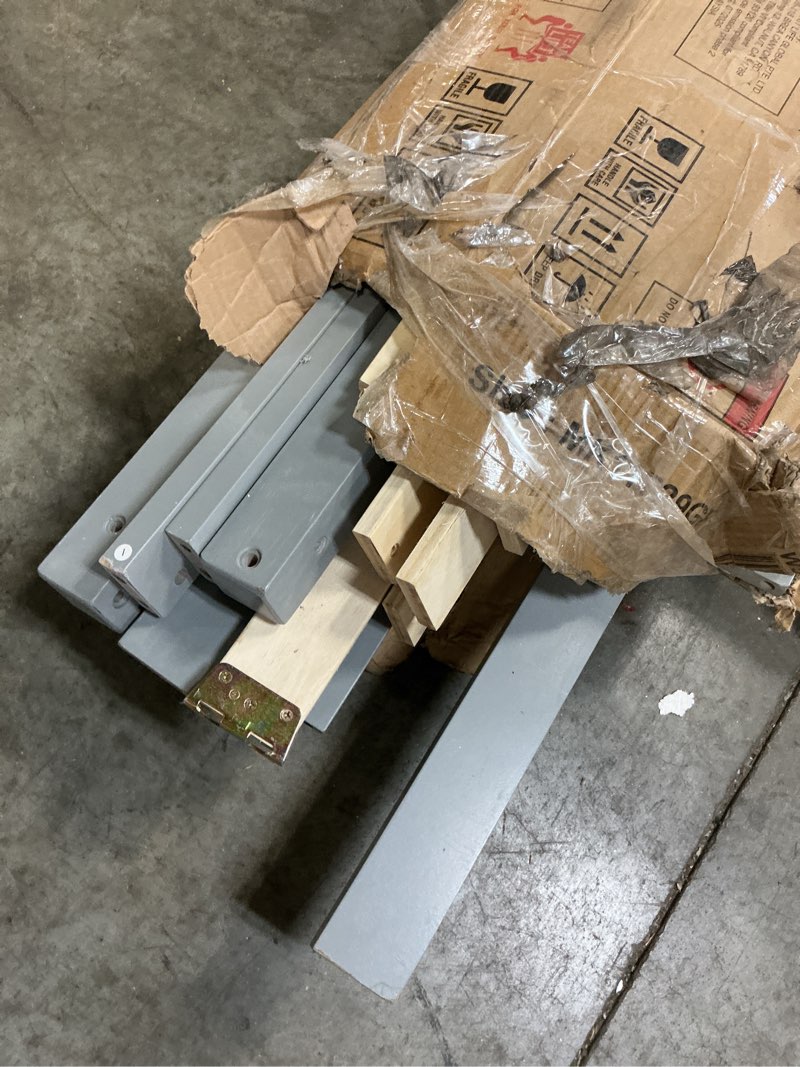 Condition photo showing As Is for full loft bed - grey mk11729gr