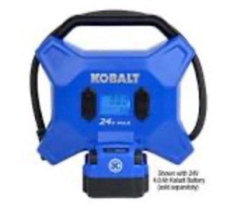 kobalt 24-volt cordless high pressure air inflator
