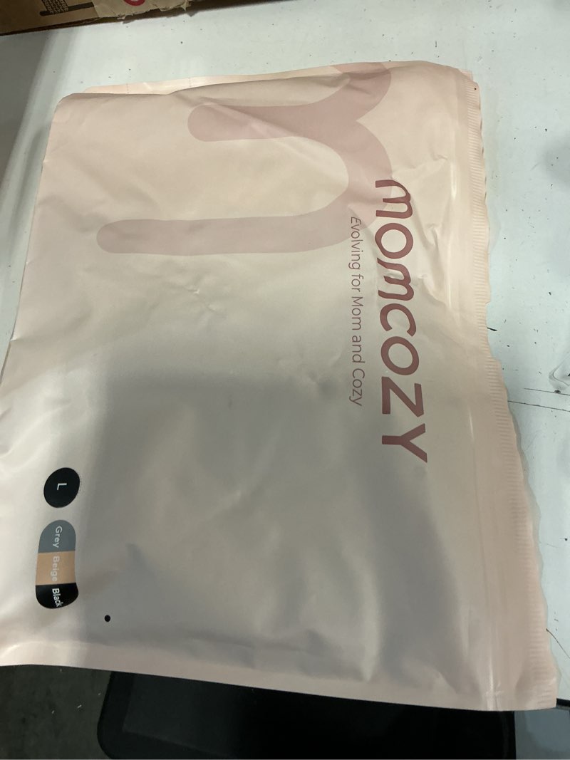 Condition photo showing New/Like New for momcozy pumping bra hands free, pumping and nursing bra in one holding breast pump for spectra, lansinoh, medela black,grey,skin-3pk large