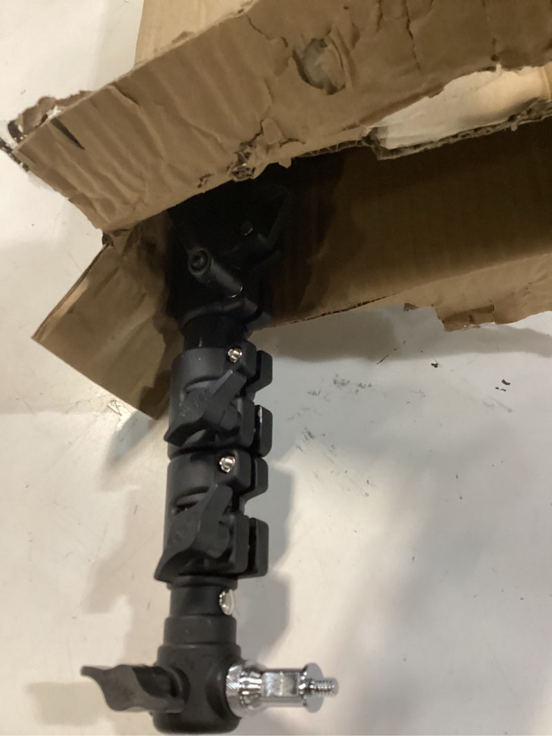 Condition photo showing As Is for selens wall mount triangle boom arm 39.37inch/100cm, ring light mount support 180°flexible rotation for studio video light, monolight, photography, softbox, reflector