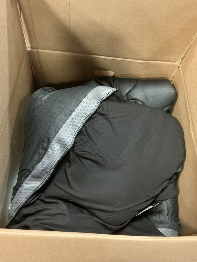 Condition photo showing As Is for Dual Layer 3 Inch Memory Foam Mattress Topper King Size, 2 Inch Cooling Gel Memory Foam Plus 1 Inch Pillow Top Mattress Pad Cover, with 8-21 Inch Deep Pocket, Grey King Dual Layer Gray