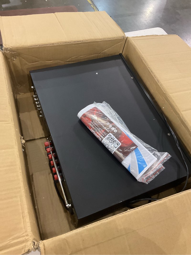 Condition photo showing As Is for Pyle Bluetooth Hybrid Home Amplifier - 6-Channel 2000W Home Audio Rack Mount Stereo Power Amplifier Receiver w/ Radio, USB/AUX/RCA/Mic, Optical/Coaxial, AC-3, DVD Inputs, Dual 10 Band EQ - PT6060CHAE 2000 Watt Amplifier