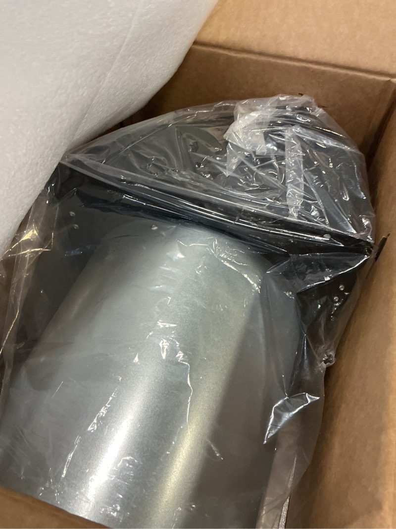 Condition photo showing New/Like New for 8 Inch Wall Vent Hood Wall Exhaust Vent Cover Outdoor Hooded Wall Vent with Screen and Damper,Wall Vent Cover Cap Exterior Air Exhaust for Kitchen Range Hood HVAC Duct Dryer Vent,Galvanized Steel 8 Inch Black