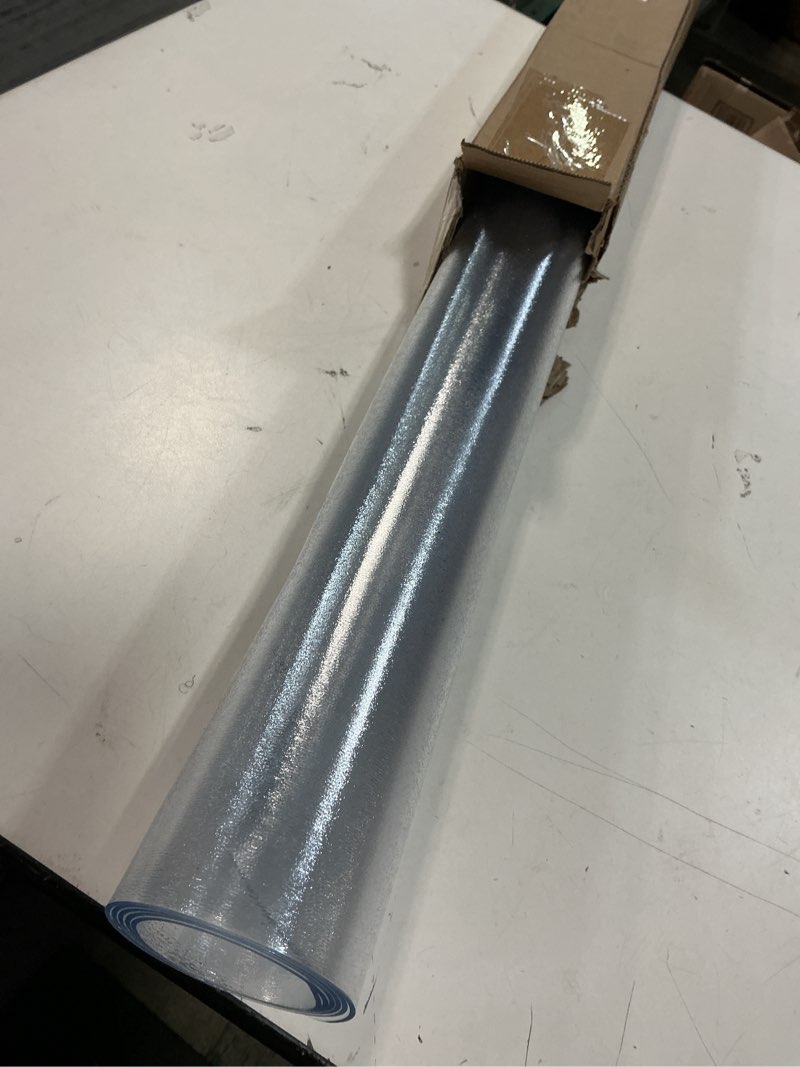 Condition photo showing Good Condition for Kuyal Chair Mat for Hardwood Floor,46 x 46 inches Rectangle Desk Durable Wood/Tile Protection Mat for Rolling Chairs, Non-Studded Bottom 46" X 46" Rectangle Clear