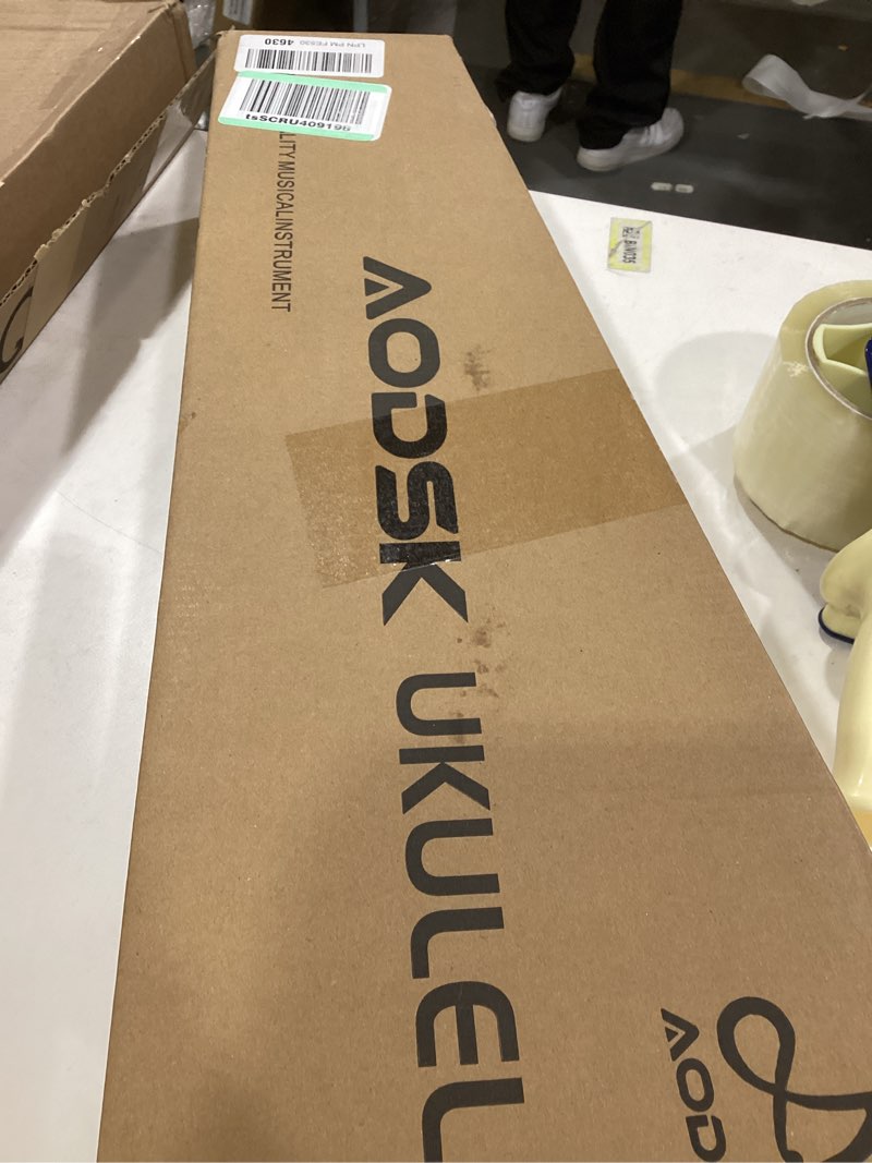 Condition photo showing Good Condition for AODSK Soprano Ukulele for Beginner 21 Inch Ukelele Kit with Gig Bag StrapTuner Nylon String 4 Picks Cloth Online Lesson Holiday Gift Brown Soprano