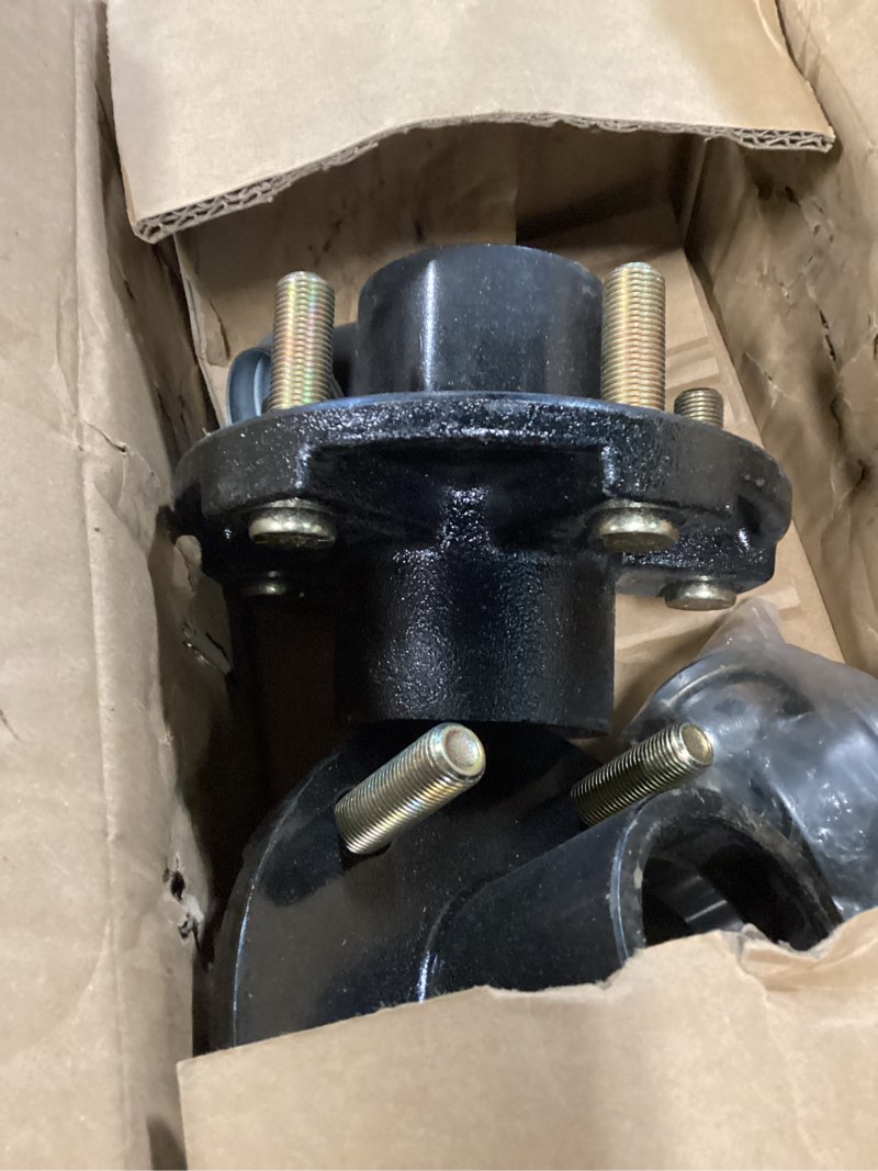 Condition photo showing New/Like New for 2 trailer idler hub kits 5 on 4.5" replacement for axle 1-1/16" bearings 2000 lbs - 22016k