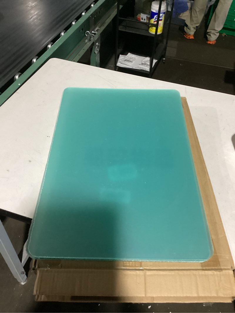 Condition photo showing As Is for GOOFCXO 4 Pcs Desk Divider Privacy Panel 23.6 x 15.8 Inch Counter Desk Acrylic Panel Holder Free Standing Privacy Shield Work Station Desk Divider Partition for Offices Schools Call Centers (Frosting)