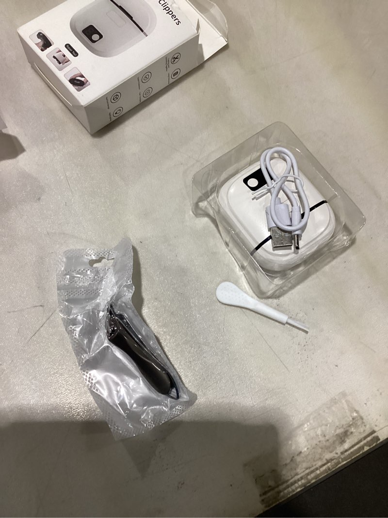 Condition photo showing Good Condition for Electric Nail Clipper, 2026 Improved Nail Clippers Set, Includes an Automatic 2-in-1 Nail Clippers (with LED Light & Storage Box), an Oblique Nail Clippers, Ideal for All Your Nail Care Needs - White White + Bbrown