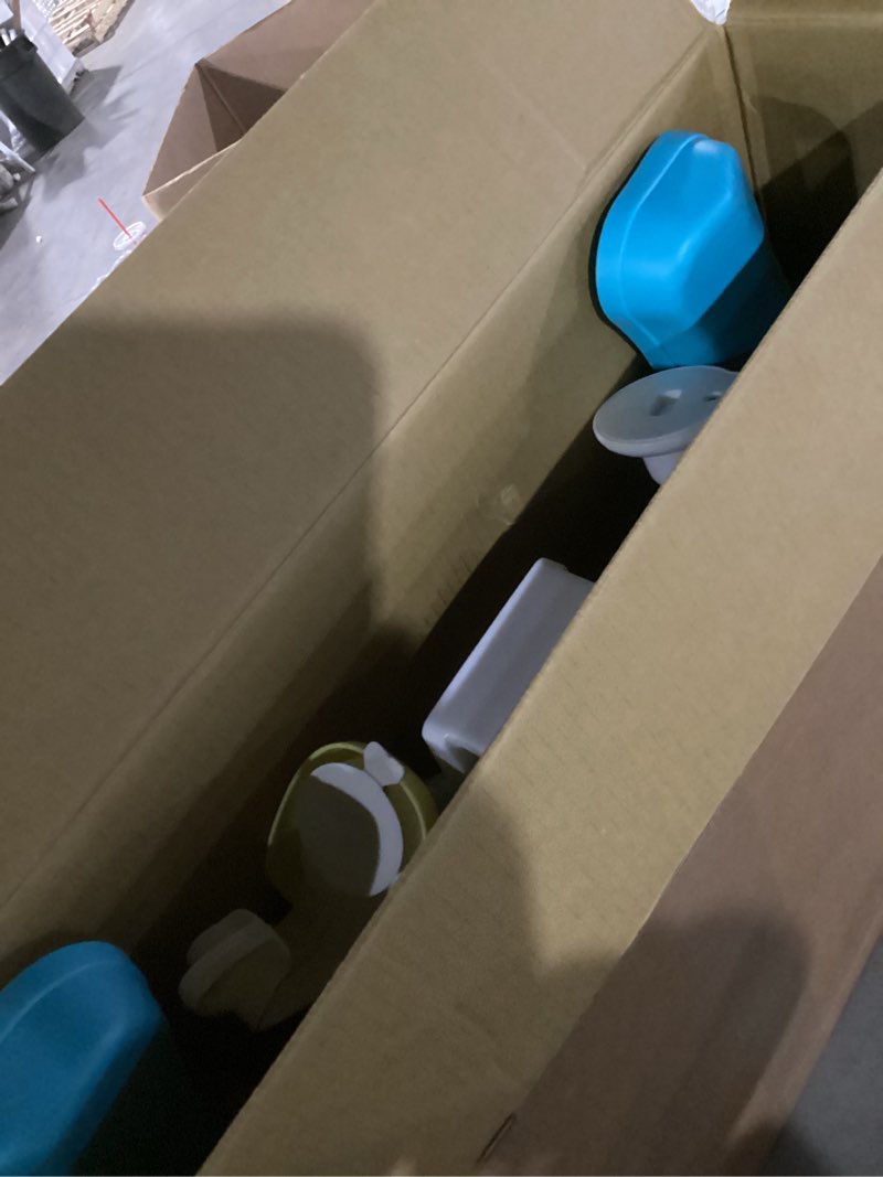 Condition photo showing As Is for Smart Steps Trend Plus 2-in-1 Activity Walker with Deluxe Removable Toys, Walk-Behind Bar, Adjustable Height and Flat Fold Frame for Storage, Ages 6 Months +, Orbits White