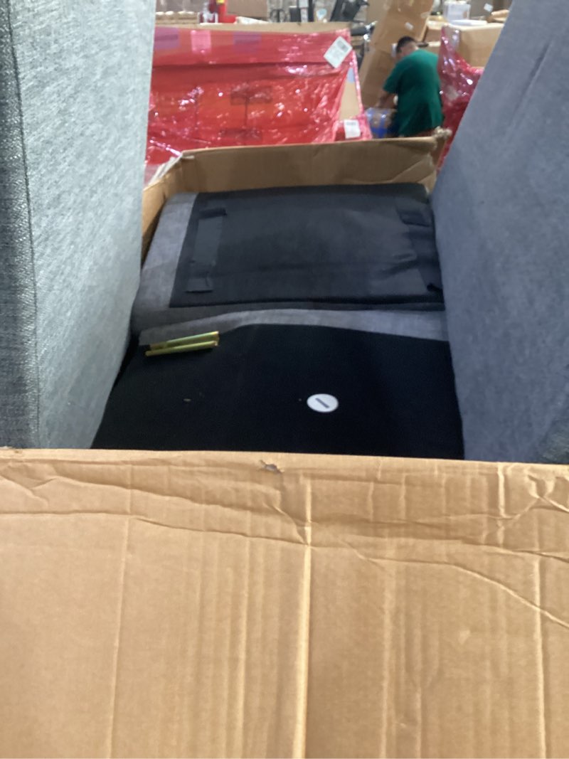 Condition photo showing As Is for box 1 of 9 only honbay modular sectional sleeper sofa with pull out couch, oversized u shaped sleeper pull out bed with storage sectional couches for living room - dark grey dark grey sleeper sofa-1