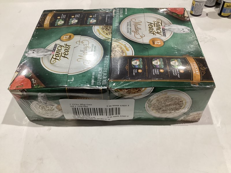 Condition photo showing New/Like New for Fancy Feast Elegant Medley Tuscany Collection Cat Food (Case of 2)