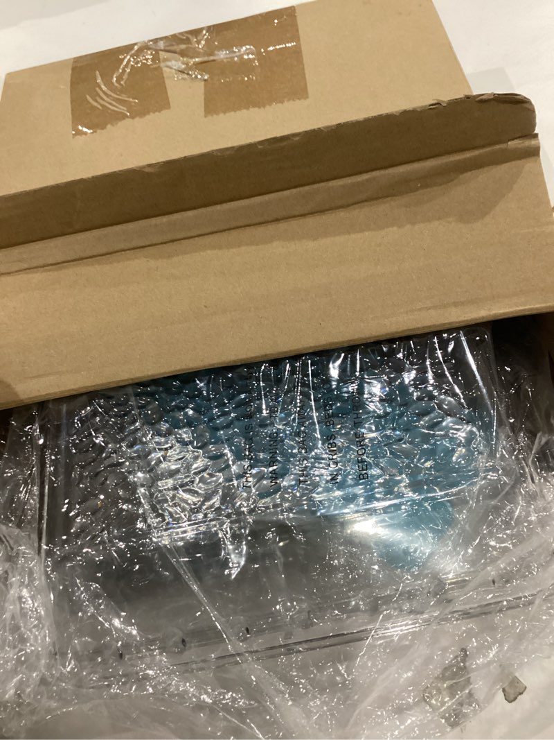 Condition photo showing Good Condition for Baderke 1 Set 9" Chilled Serving Tray for Parties with Compartments Ice Chilled Party Platter with Lid Tableware Charcuterie Serving Board for Fresh Food Fruit Seafood Vegetable Appetizer(Silver)