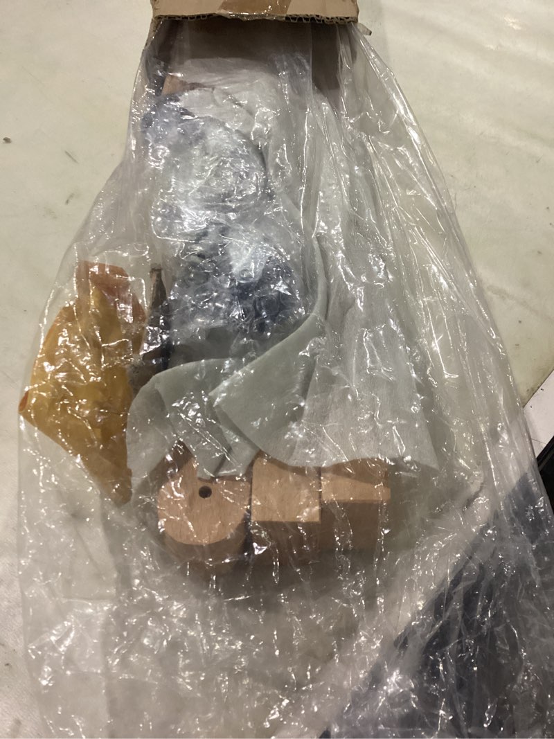 Condition photo showing New/Like New for Movable Canvas Panel Storage Rack, Wooden Art Organizer Stand with Wheels, Large Capacity for Painting Panels Beech 15.7"L x 29"W x 30"H