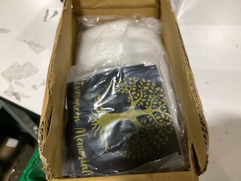 Condition photo showing New/Like New for Handcrafted Cross Cremation Urns for Adult Ashes, Decorative Urns for Ashes Adult Male & Female, Funeral Urn, with Velvet Bag - Up to 200 Lbs (Navy Blue, Large) Navy Blue Large