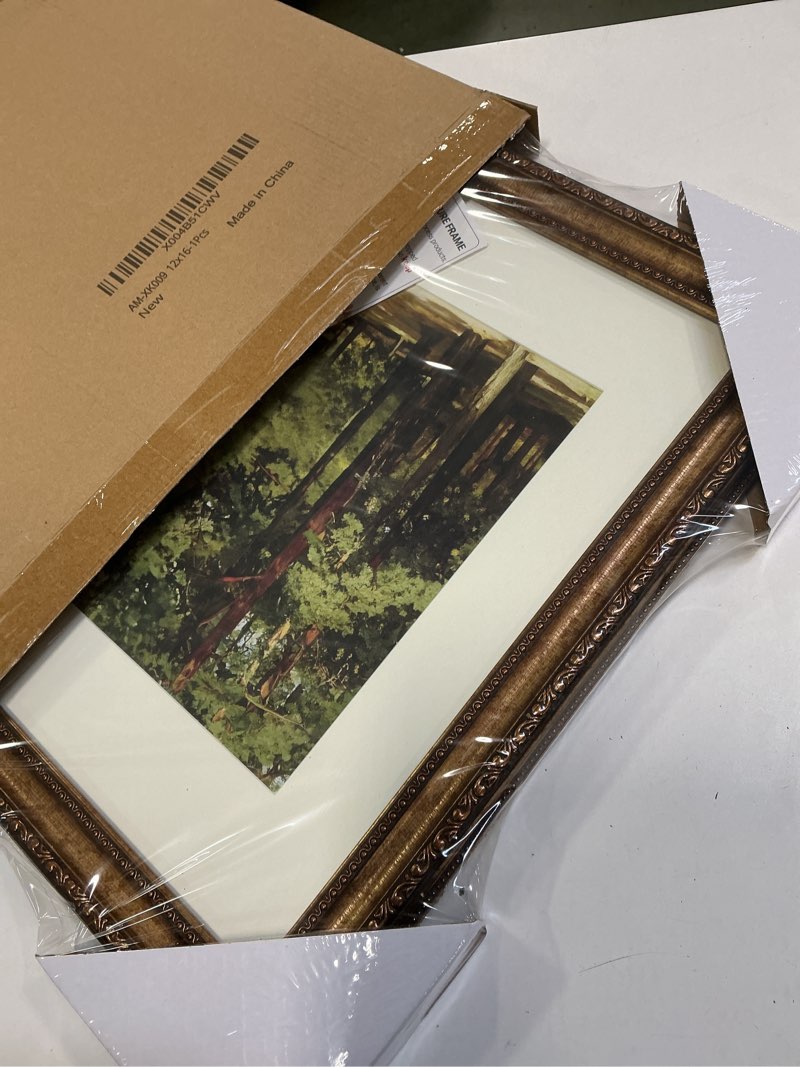Condition photo showing New/Like New for Splinterix 12x16 Antique Bronze Vintage Picture Frame, Ornate Vintage Picture Frames for Wall or Tab