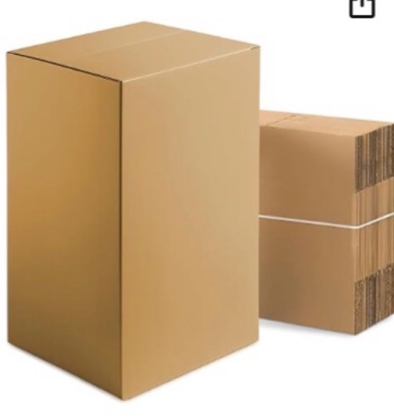 Concession Essentials Moving Boxes, Medium 10x10x18 inches, Used A/B Grade, Pack of 10