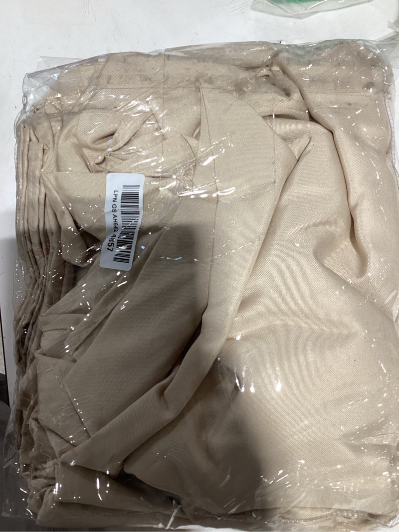 Condition photo showing Good Condition for brillmax 6 pack beige tablecloths 60 x 102 inch for 6ft rectangle tables - 150 gsm polyester fabric, 15" standard drop, water, stain & wrinkle resistant cloth cover for wedding banquet dining buffet beige 60x102 in, 6 pack