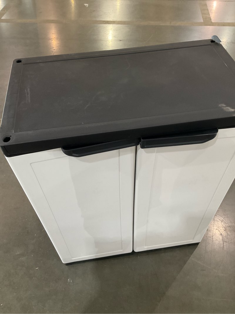 Condition photo showing As Is for stackable project source premier one utility base/wall cabinet 