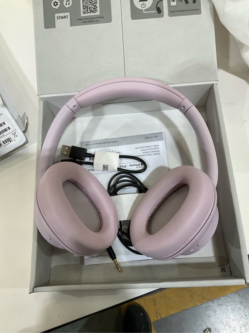 Condition photo showing Good Condition for Sony WH-CH720N Noise Canceling Wireless Headphones Bluetooth Over The Ear Headset with Microphone, Pink