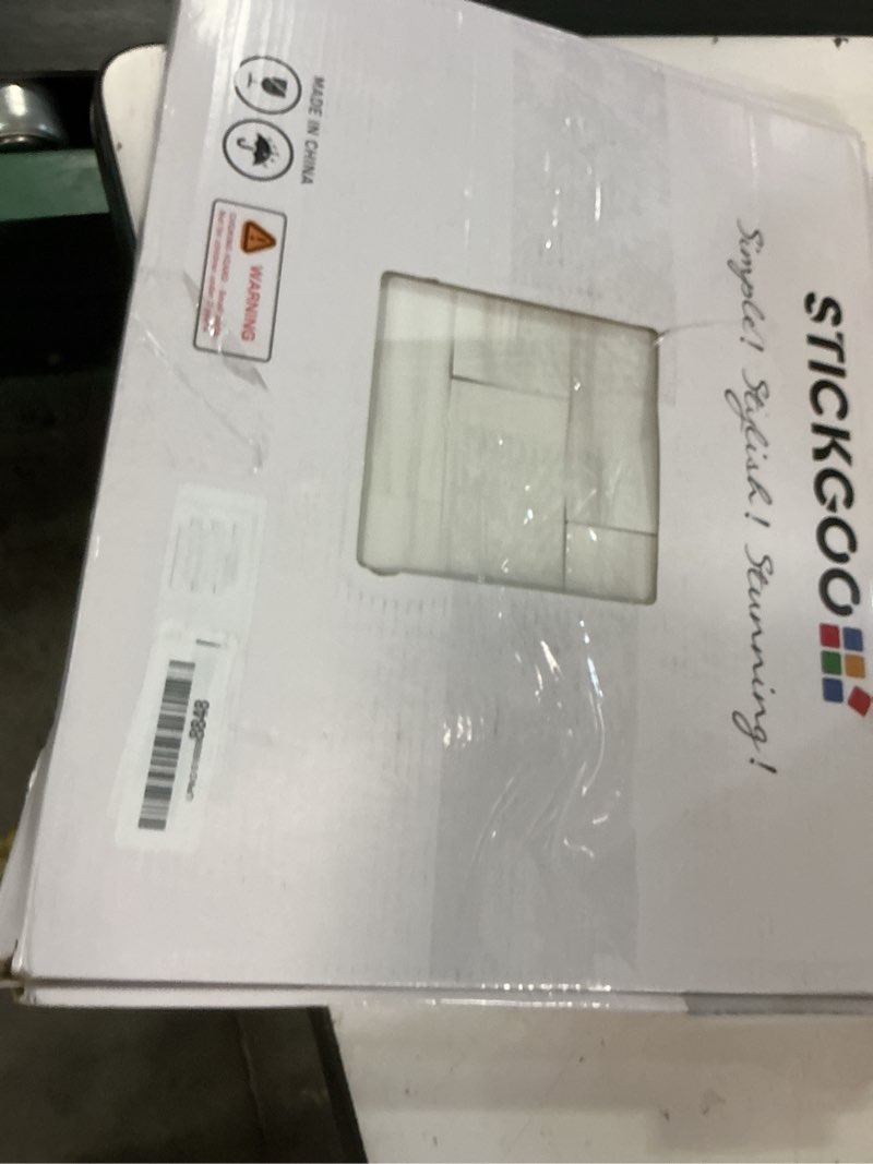 Condition photo showing New/Like New for stickgoo 10-sheet subway tile peel and stick backsplash, star white marble look dolomite kitchen backsplash wall tile, pvc stick on backsplash for kitchen 10 dolomite white marble