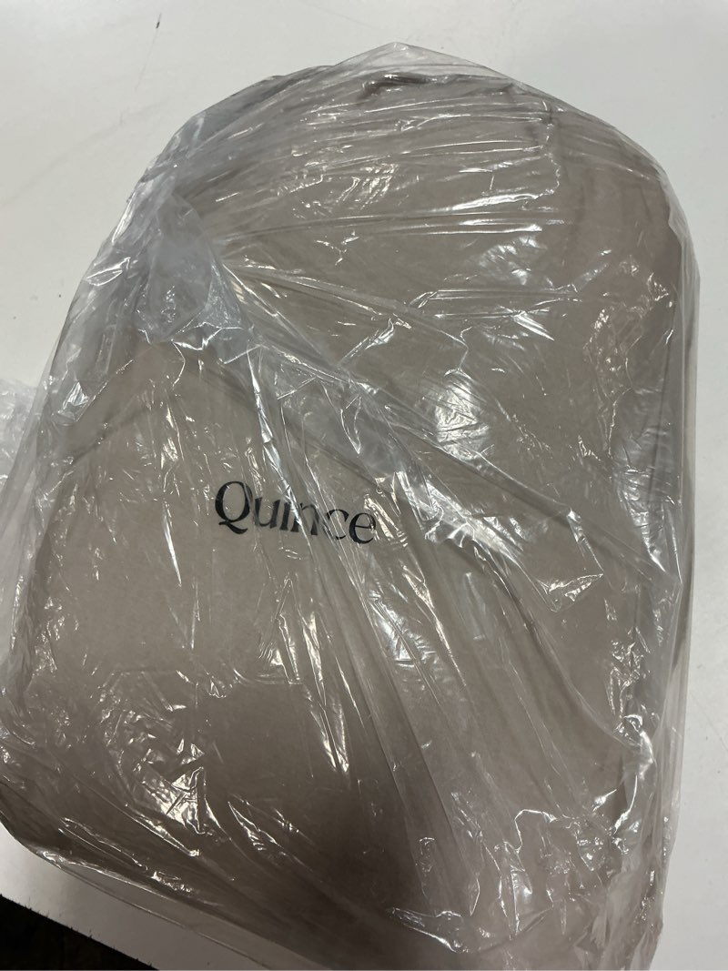 Condition photo showing New/Like New for organic waffle bed blanket beige