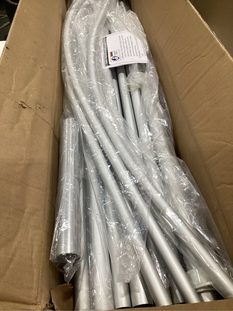 Condition photo showing As Is for feather flag pole kit 15ft,3pack heavy duty aluminum swooper flag pole with ground stake and bearing ring, wind resistant up to 40 mph, perfect for outdoor business advertising flags