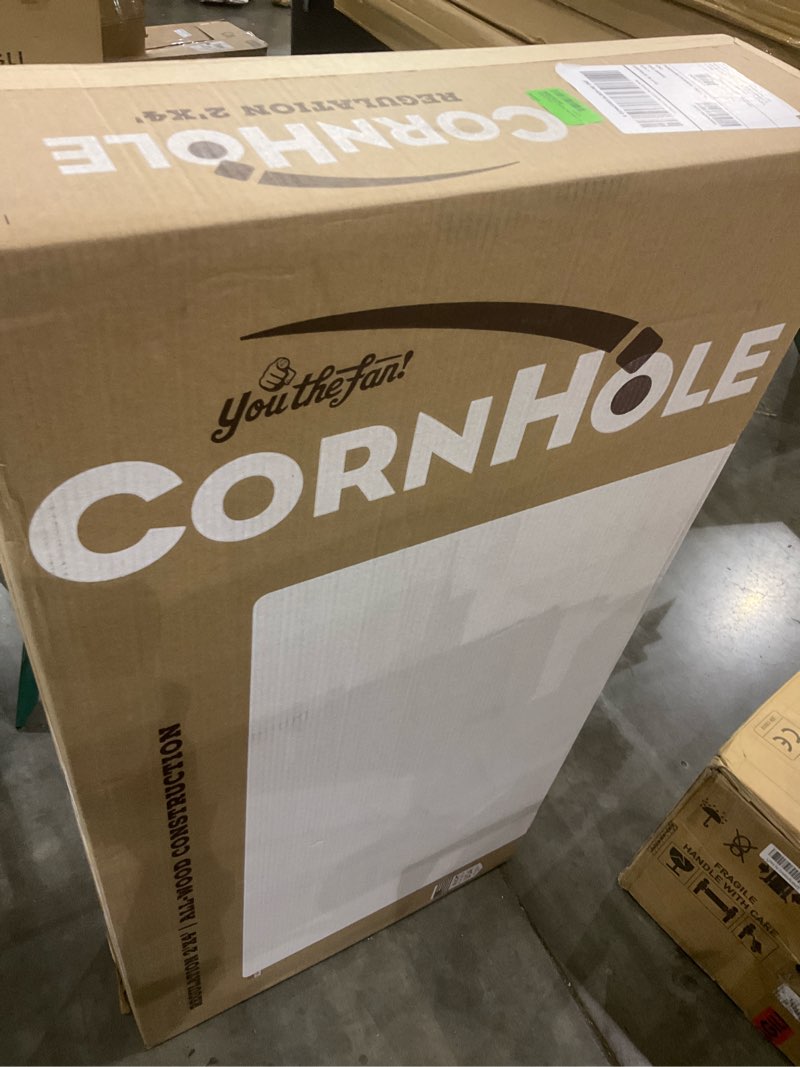 Condition photo showing New/Like New for YouTheFan NCAA 2’ x 4’ Professional Wood Cornhole Game Nevada Wolf Pack 2' x 4' Team Colors