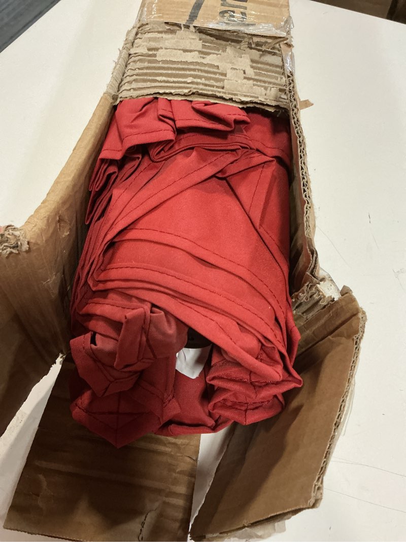 Condition photo showing Good Condition for Tempera 9ft Patio Market Outdoor Table Umbrella with Push Button Tilt and Crank, Large Sun Umbrella with Sturdy Pole & Fade Resistant Canopy, Easy to Set, Rust Red