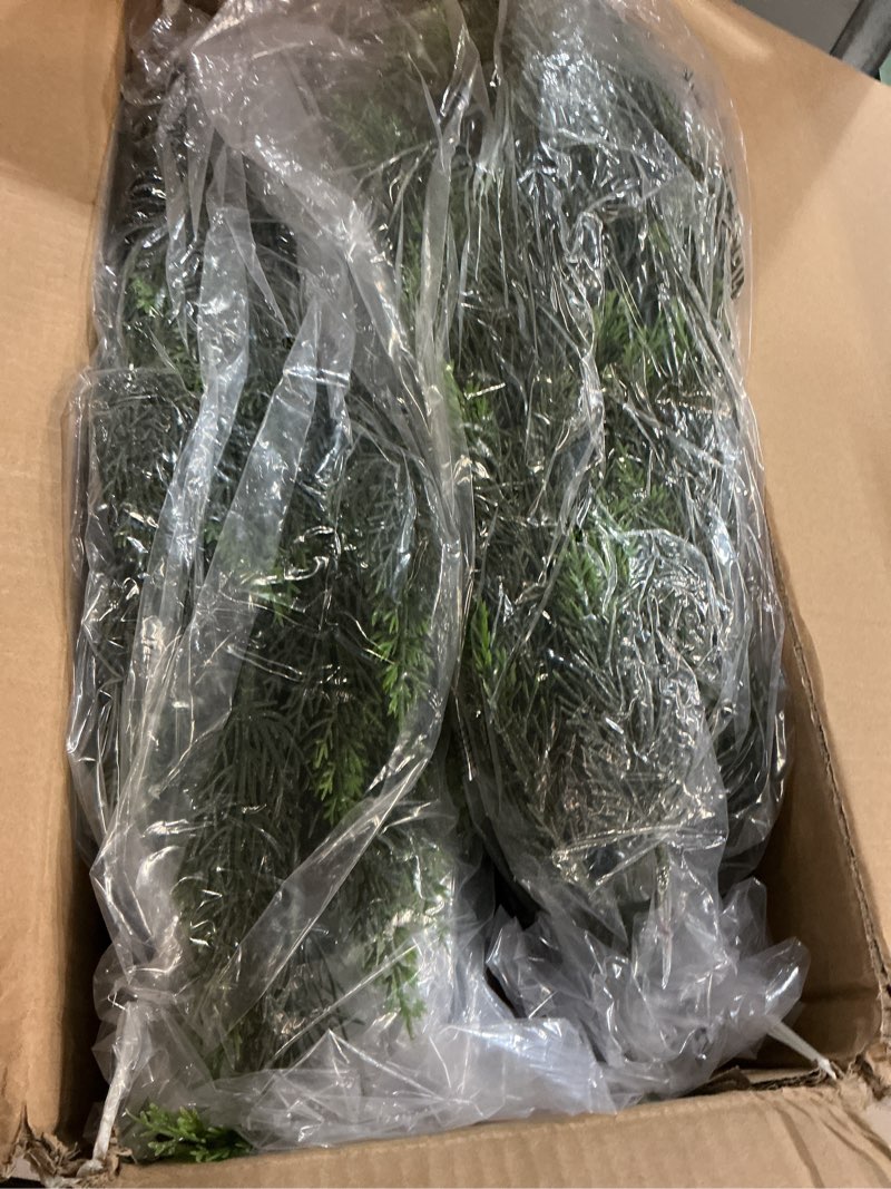 Condition photo showing New/Like New for briful 3ft artificial cedar topiary trees set of 2 – realistic faux cedar pines in pots, uv resistant outdoor porch & entryway plants, all-season evergreen decor for patio, farmhouse & holiday 2pcs 3ft cedar 3ft