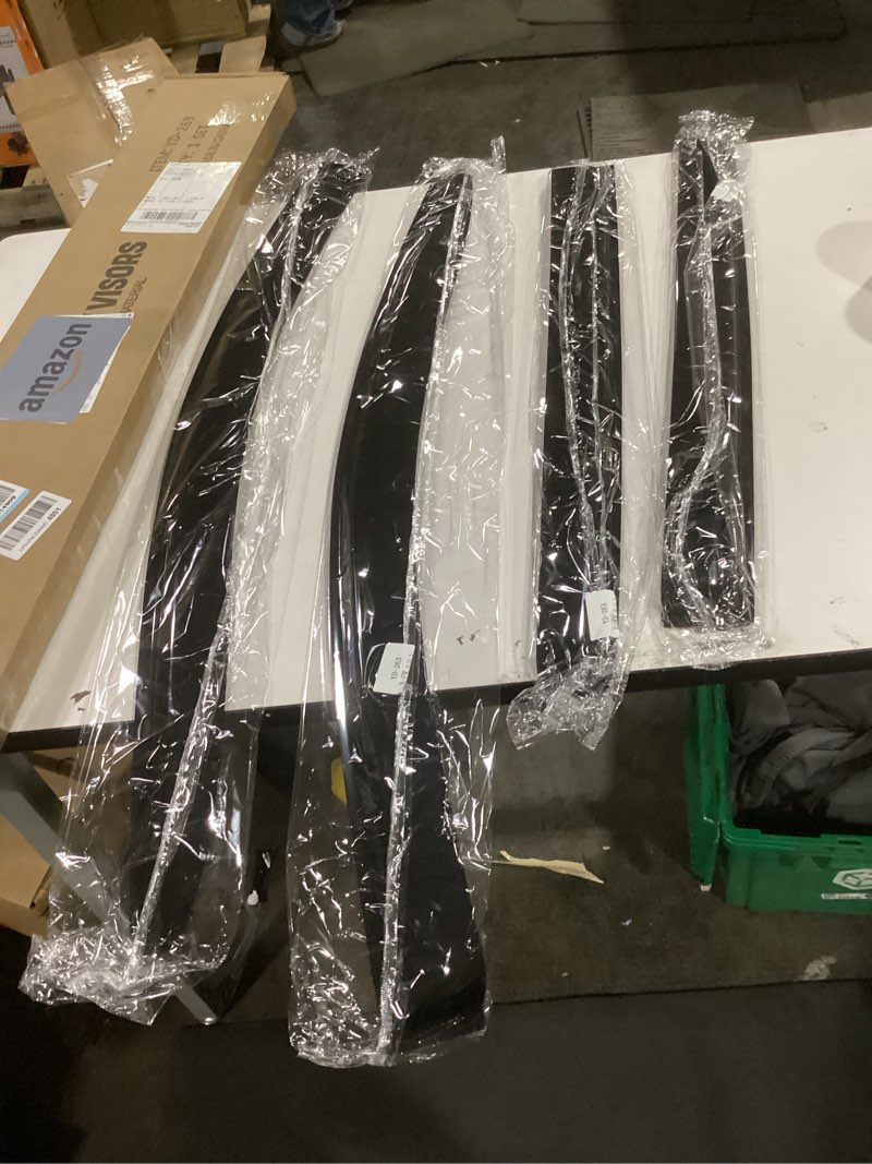 Condition photo showing Good Condition for Window Rain Guards for 2015-2025 Ford Edge, Window Visor Guard Vent Wind Shade Deflector Rain Shield Protector Sun Visor for 15-25 Edge 2016 2017 2018 2019 2020,Tape-on/Outside-Mount, 4 Pieces