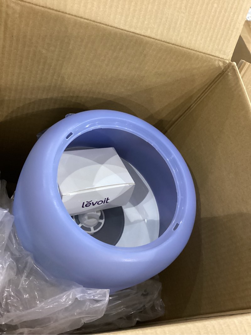 Condition photo showing As Is for LEVOIT Evaporative Humidifiers for Bedroom Baby, Dual Air and Water Filters, Separate Sensor, Blue Light Free for Nursery Nightlight, Auto Dry, Smart Control & Alexa, Auto Mode, 3.8L Tank for 36H White 3.8L Baby Humidifier