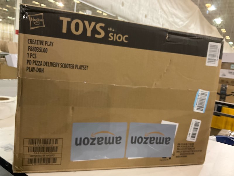 Condition photo showing New/Like New for Play-Doh Pizza Delivery Scooter Playset, Large Ride-On Play Food Preschool Toys, Toy Pizza Set for Kids, Arts & Crafts for Boys & Girls, Ages 3+