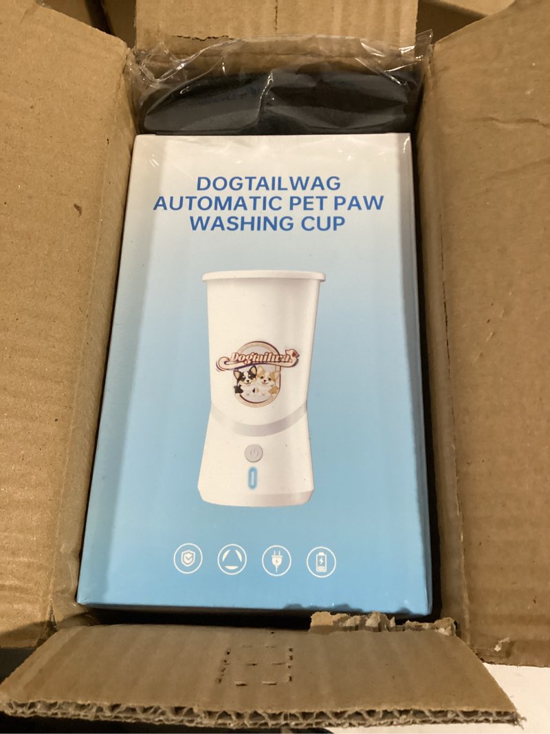 Condition photo showing New/Like New for Automatic Dog Paw Washer – Efficient 10s Cleaning, Rechargeable Paw Cleaner, Portable Washing Machine with Detachable Silicone Brush