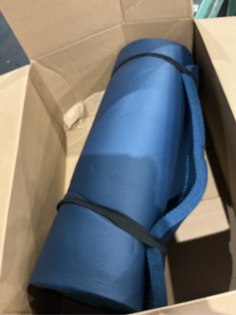 Condition photo showing Good Condition for retrospec solana yoga mat 1" thick w/nylon strap for men & women - non slip exercise mat for home yoga, pilates, stretching, floor & fitness workouts ocean blue 1 inch