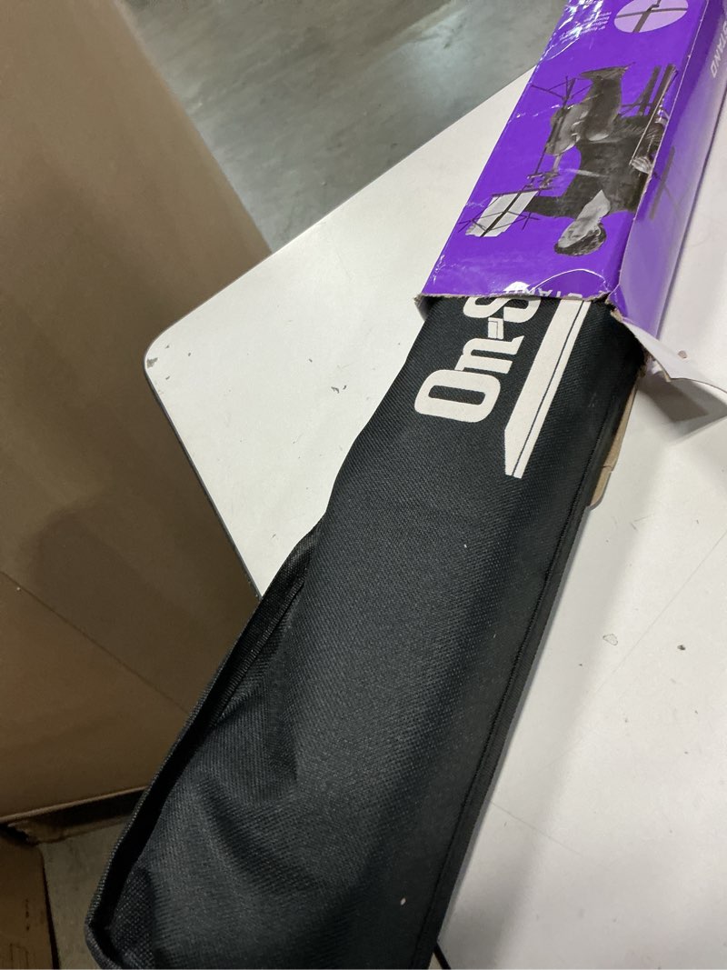 Condition photo showing As Is for on-stage sm7122bb compact sheet music stand (black  with bag)