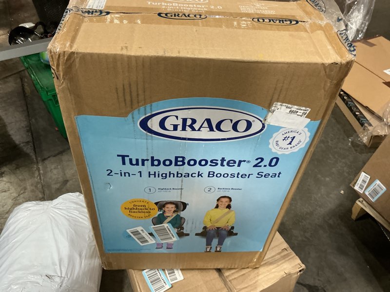 Condition photo showing New/Like New for graco turbobooster 2.0 highback booster car seat, declan no style name declan