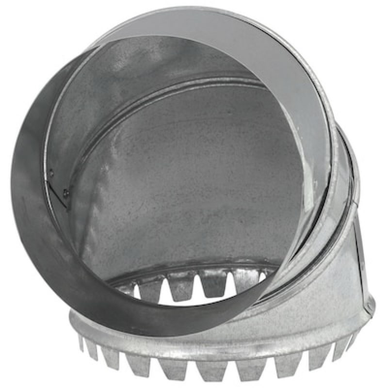 imperial 6-in 30 gauge galvanized steel round adjustable duct take-off