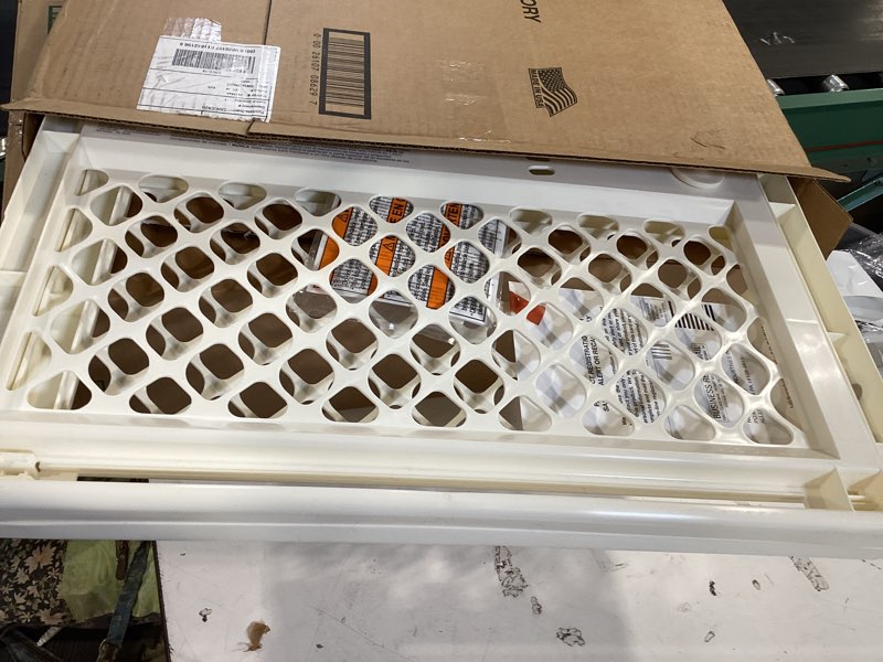 Condition photo showing Good Condition for toddleroo by north states - supergate ergo baby gate: plastic baby gate for stairs & doorways - adjustable indoor safety gate - made in usa - 26 to 42 inches wide - 26 inches tall - ivory