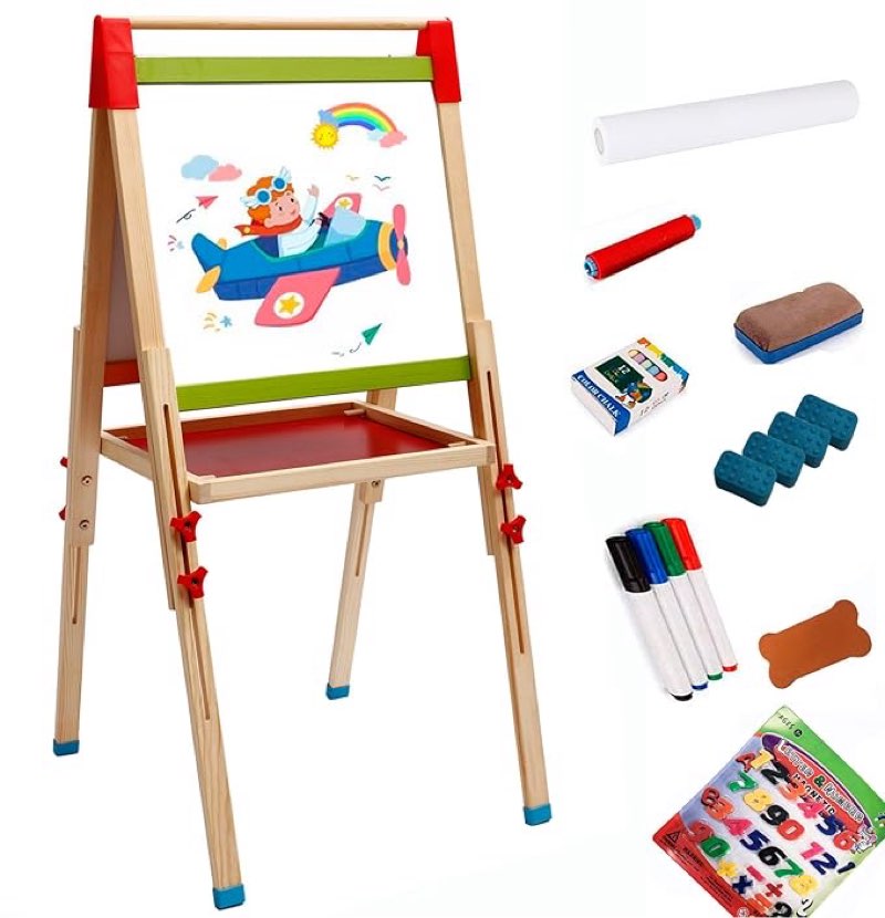 Wooden Art Easel for Kids