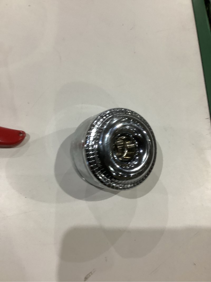Condition photo showing As Is for sprite slim-line chrome chlorgon shower head filter attachment 6-months -filter life