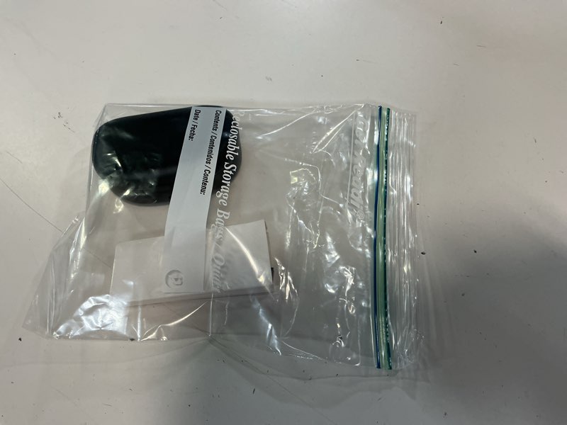 Condition photo showing As Is for wireless sport earphones with black charging case 17ly86bk