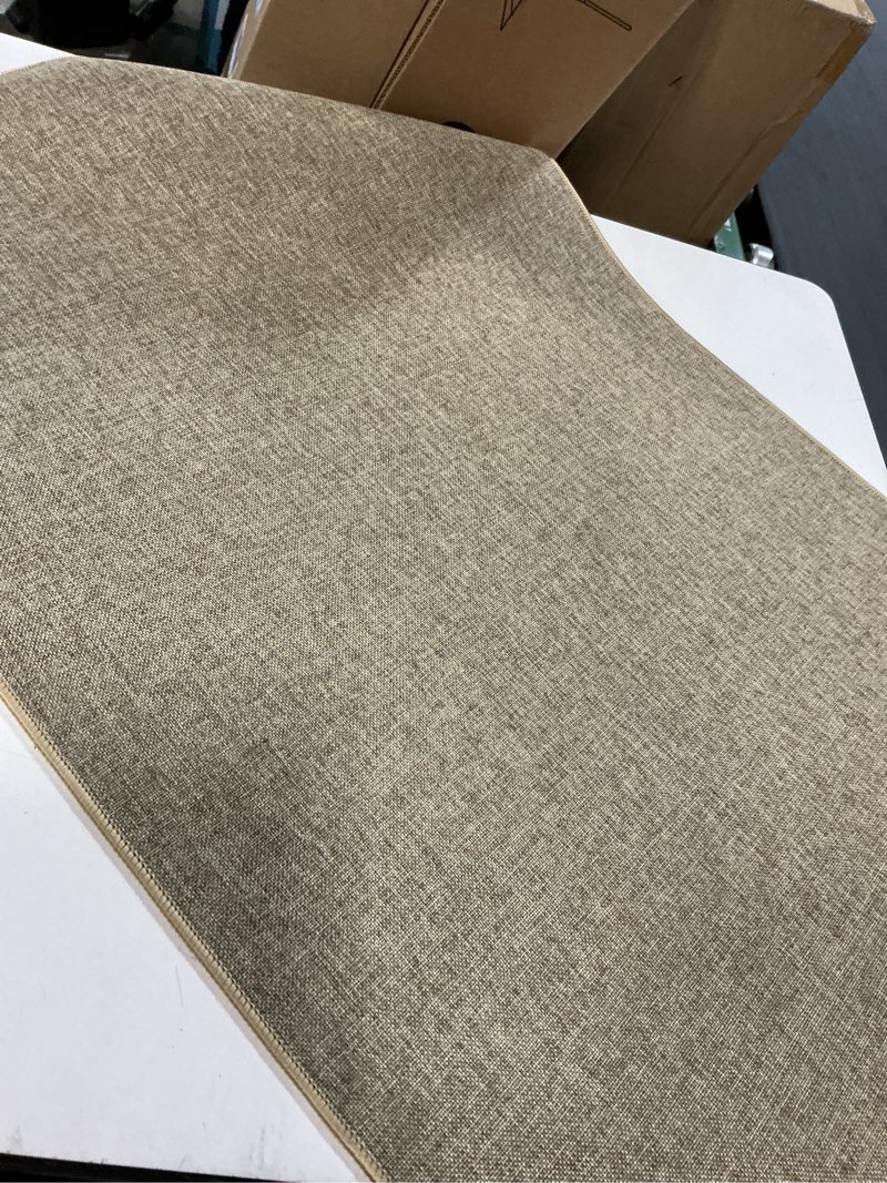 Condition photo showing Good Condition for bathroom rugs mat non slip 36" x 24", ultra thin small bath mat quick drying absorbent floor mat for bathroom bathtub shower sink, washable low-profile door mat indoor entrance, khaki khaki 2' x 3' (rectangular)
