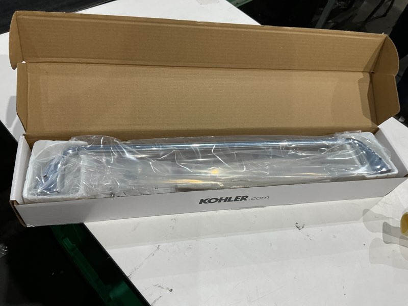 Condition photo showing Good Condition for kohler 37051-cp alteo bathroom towel bar, 24 inch, installation tools included, corrosion resistant, premium metal construction, polished chrome