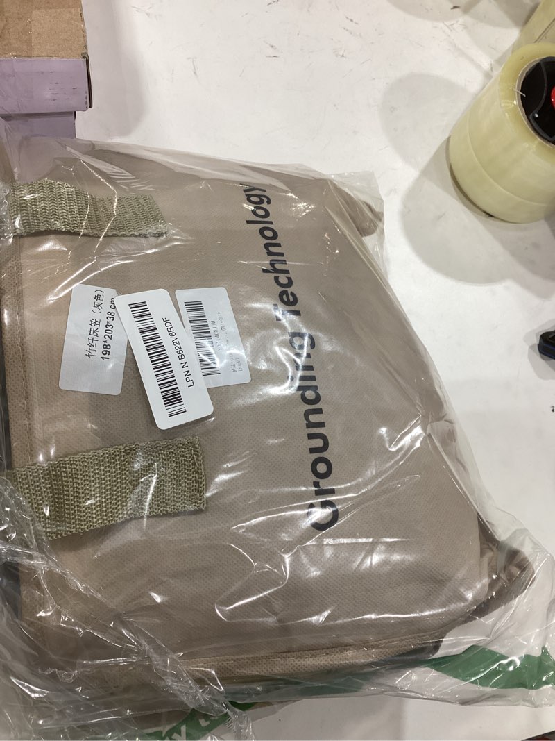 Condition photo showing Good Condition for Grounding Sheet, 90% Organic Cotton+10% Pure Silver Organic Fitted Grounded Sheet for Improved Sleep, Earth Connecting Bedding - Healthy Sleep Therapy (Gray, (78.1 * 80 * 15inch))