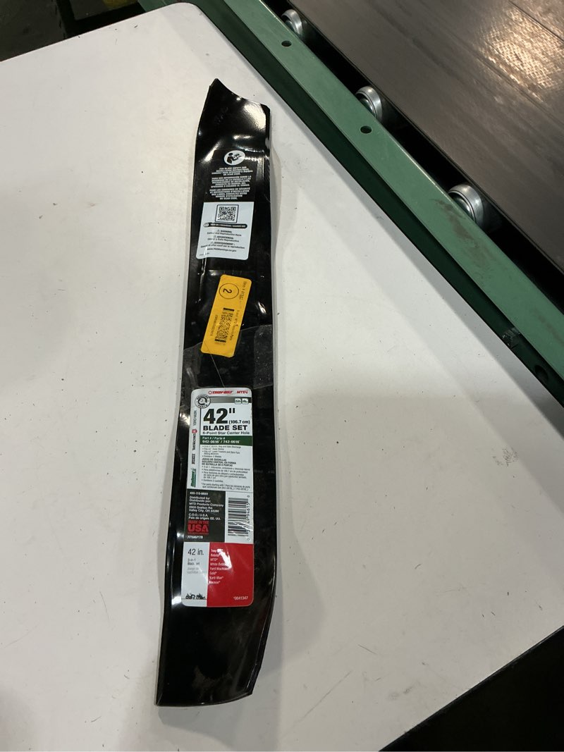 Condition photo showing Good Condition for mtd genuine parts 42-in deck multipurpose mower blade for riding mower/tractors (2-pack)