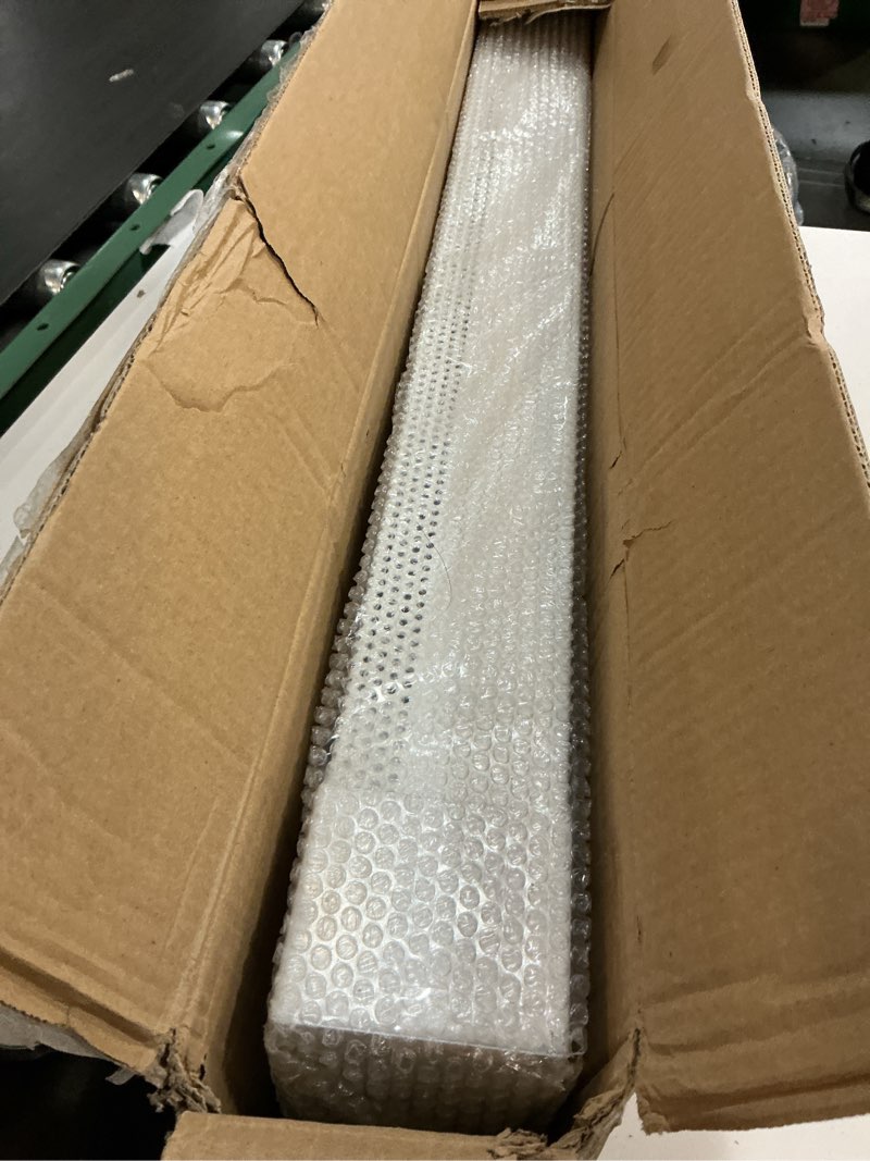 Condition photo showing Good Condition for redants 4 ft baseboard heater covers with left and right endcaps, galvanized steel easy slip-on baseboard cover for replacing old and rusty looking electric and hydronic base board heater cover 4 ft (w/ caps) 1
