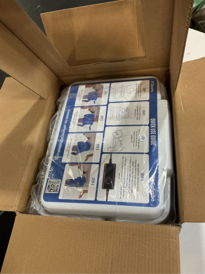 Condition photo showing New/Like New for ice machine for knee after surgery for post-surgery care, cold therapy machine system for knee and joint compression pad, strong joint compression pad, lightweight 6-quart cooler knee pad 6-quart